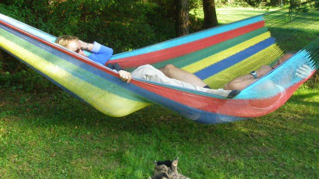 Hamac avec personnes relax